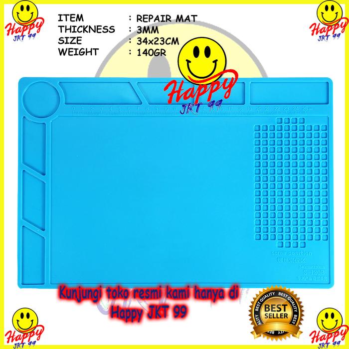 Gambar KARPET MATRAS ALAS SERVICE SERVIS KARET TAHAN ANTI PANAS 45X30CM - POLOS dari Happy Jkt 99 undefined Tokopedia