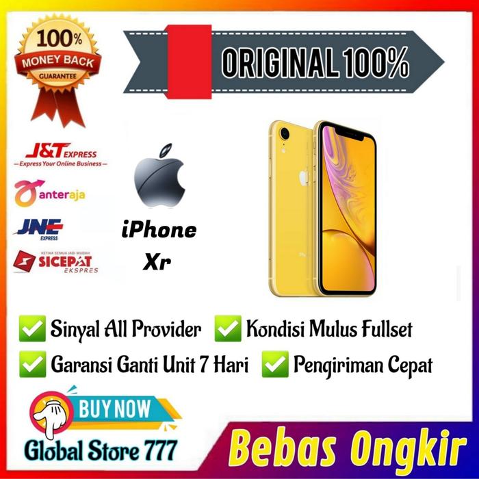 Gambar Iphone Xr Second Mulus Fullset - yellow, 64gb dari Global Store 777 undefined Tokopedia
