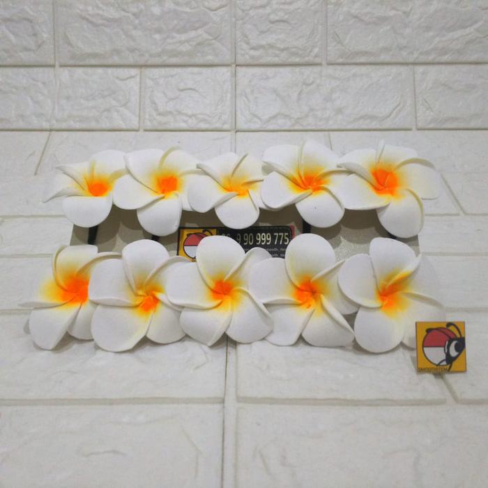 Gambar Jepit bunga kamboja / aksesoris / rambut / jepit rambut - Putih, 7 Cm dari Smoothitem undefined Tokopedia
