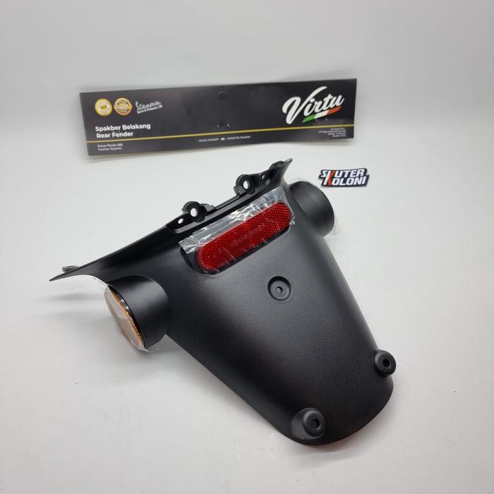 Gambar VIRTU EURO Spakbor belakang Rear Mudguard black Vespa Sprint Primavera - black matte dari skuterkoloni undefined Tokopedia