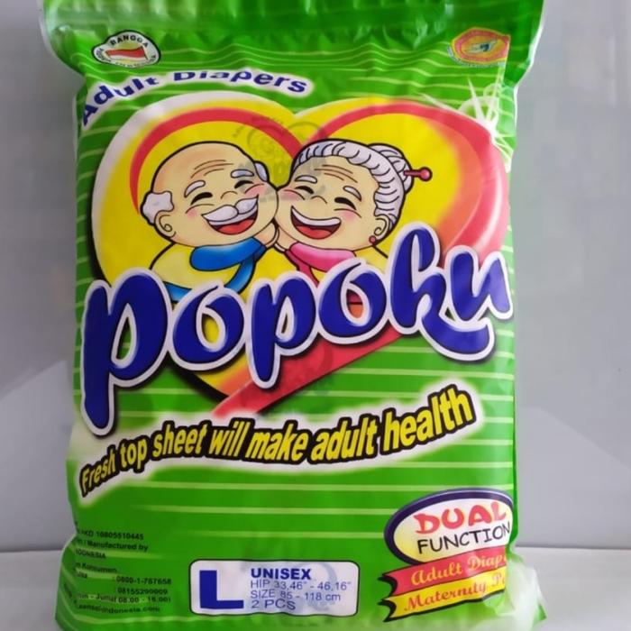 Gambar Popoku Popok Celana Dewasa - Adult Diapers isi 2 pcs - L dari Apoplus Apotek Online undefined Tokopedia
