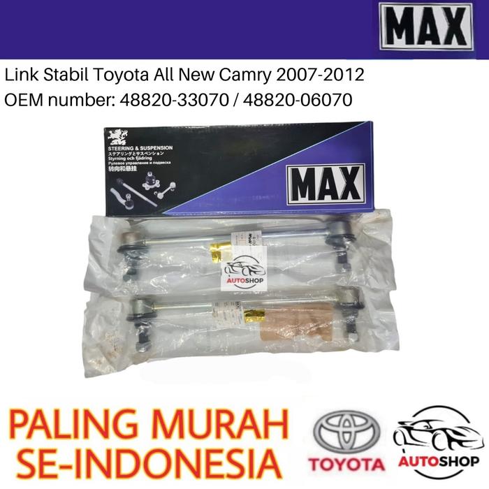 Gambar Link Stabil All New Camry Stabilizer Link 48820-33070 48830-06070 MAX dari autoshop indo undefined Tokopedia
