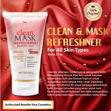 Gambar Viva white clean mask refreshner cleanser - Pink dari Mitz Collections undefined Tokopedia