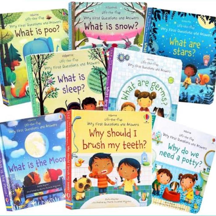 Gambar Usborne lift the flap very first question SET 6 books dari Mideer123 undefined Tokopedia
