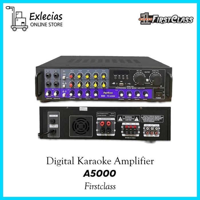 Gambar FIRSTCLASS FC-A5000 Amplifier Mixer Power Karaoke Bluetooth USB / SD dari Exlecias undefined Tokopedia