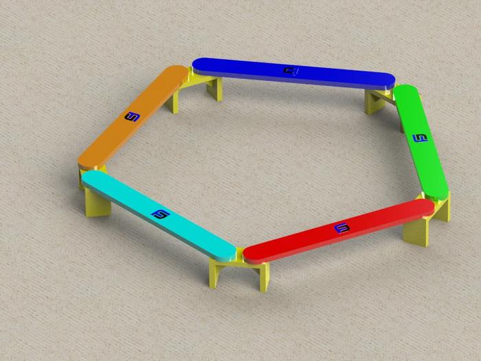 Gambar Papan Titian Kayu / Balanced Beam / Mainan Montessori Anak - Panjang 90 cm dari FN Teknik undefined Tokopedia