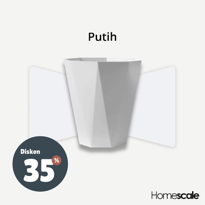 Gambar Tempat Sampah Nordic - Putih dari Homescaleid undefined Tokopedia