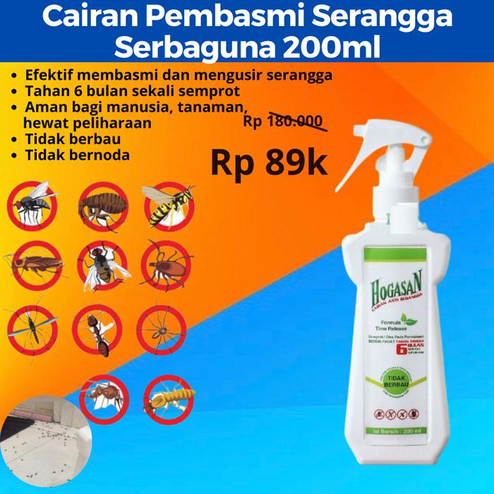 Gambar Hogasan Cairan Anti Serangga Semut Kutu Kecoa Obat Tomcat 200ml Pembas dari Shozu Shopping Solutions Jkt undefined Tokopedia