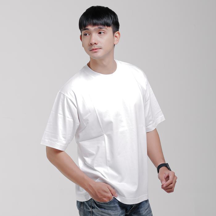 Gambar Elzano Oversize Polos T-Shirt Unisex - Putih, XL dari Modska Official undefined Tokopedia