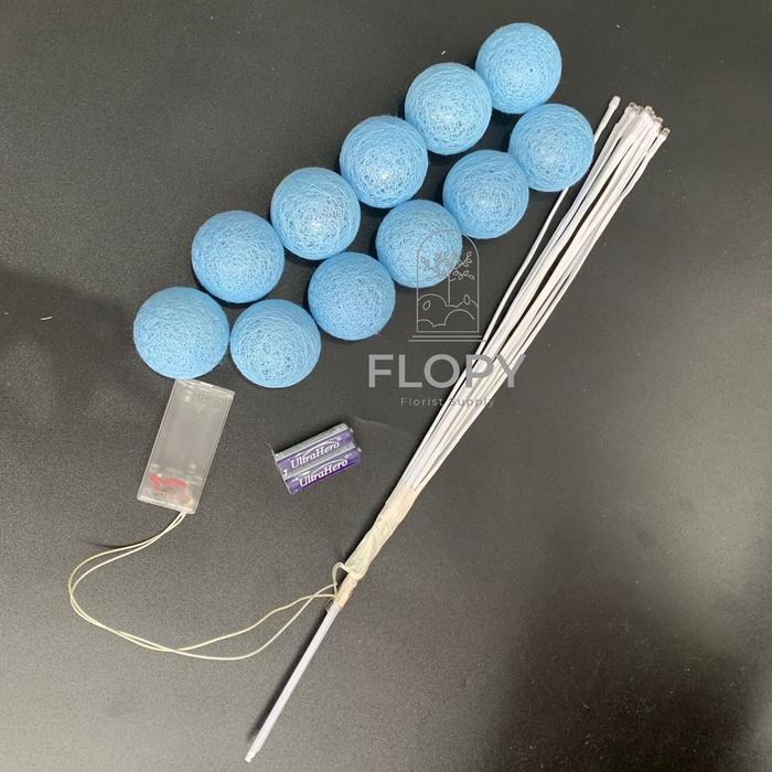 Gambar Candy Light / Lampu Buket Bunga / Lampu Led - Biru dari FLOPY - Floristsupply undefined Tokopedia
