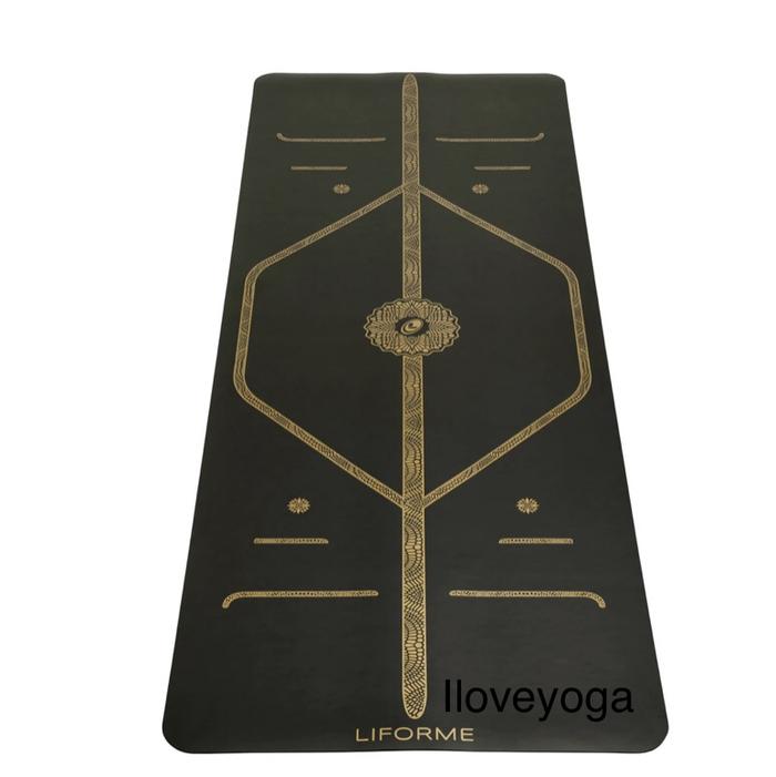 Gambar LIFORME BLACK & GOLD YOGA MAT dari I Love Yoga undefined Tokopedia