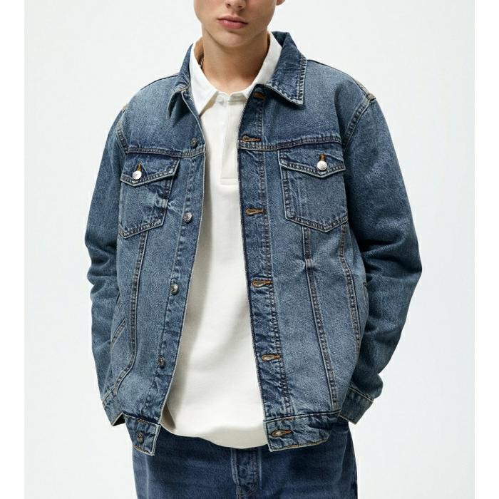 Jual Jaket Basic Denim jacket ZARA MAN 