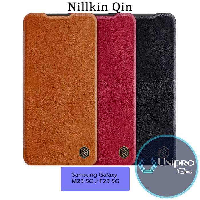 Gambar Flip Cover Nillkin Qin Leather Samsung Galaxy M23 5G Case Casing - Black dari uniprostore.id undefined Tokopedia