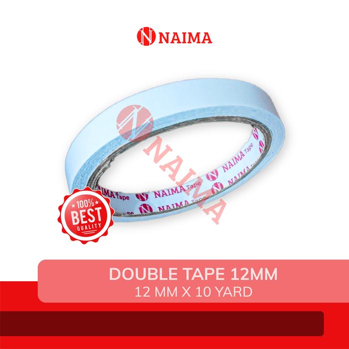 Gambar Double Tape 12mm x 10 Yard / Double Tip 1/2 Inch Naima dari Brother Stationery undefined Tokopedia