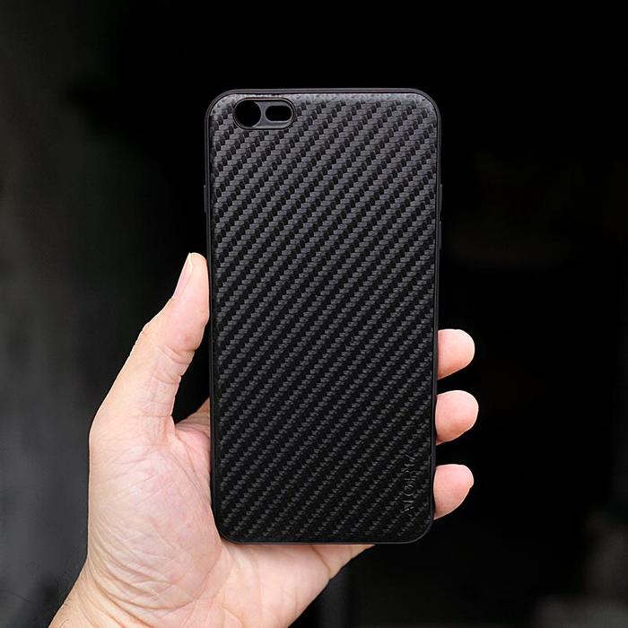 Jual Casing iPhone 6 6s 7 8 Plus X XS Max XR AIORIA Carbon Fiber Soft ...