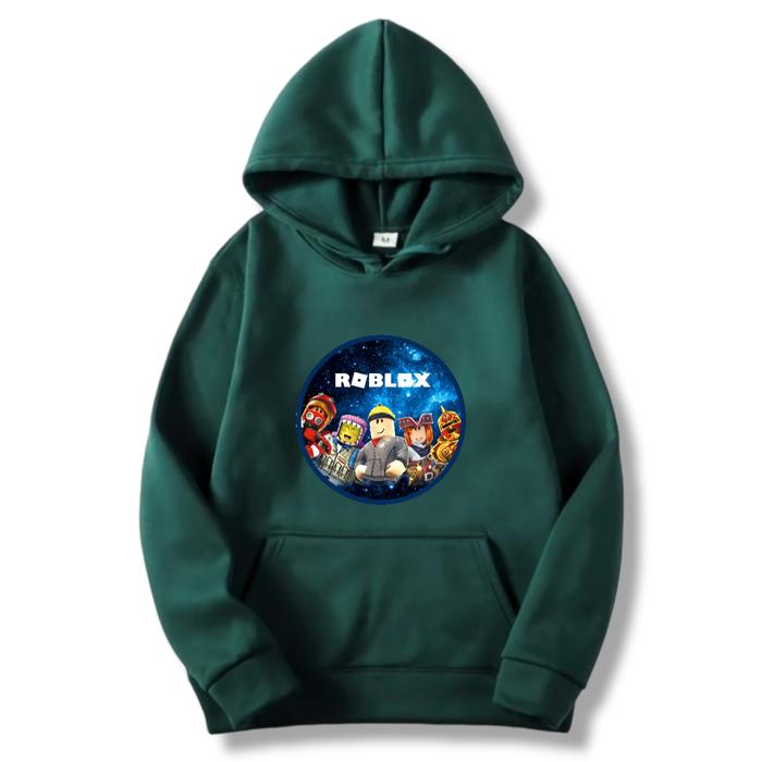 Gambar HOODIE JAKET SWEATER ANIMASI GAME ROBLOX CEWEK COWOK UMUR 2 -12 TAHUN - hijau botol, M dari NafaKidZ undefined Tokopedia