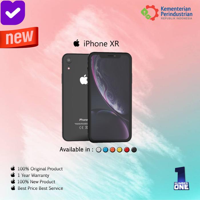 Gambar IPHONE XR 256 DUAL GARANSI 1 TAHUN BLACK BLUE WHITE RED YELLOW - BLACK dari Number - One undefined Tokopedia