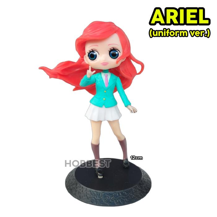 Gambar The LITTLE MERMAID Action Figure Miniatur Pajangan Topper Kue Hadiah Mainan Anak Perempuan Princess Qposket Ariel Putri Duyung - H) UNIFORM VER. dari hobbest undefined Tokopedia