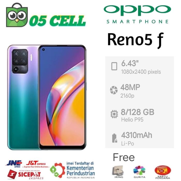 Gambar OPPO RENO 5F 8/128 RAM 8GB MEMORI 128GB GARANSI RESMI OPPO INDONESIA - Ungu dari 05Cell undefined Tokopedia