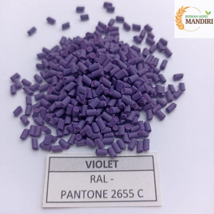 Gambar PEWARNA BIJI PLASTIK MASTERBATCH PVC POLYVINYL CHLORIDE GOLONGAN 4 - VIOLET P-2655 C dari Berkah Agro Mandiri undefined Tokopedia