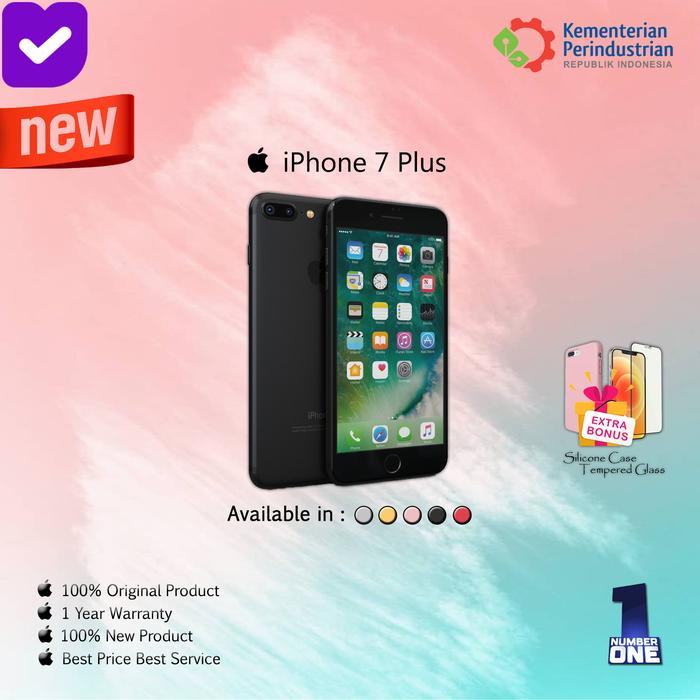 Gambar IPHONE 7 PLUS 128 128GB GARANSI 1 TAHUN TERMURAH BLACK GOLD RED SILVER - Black, 128GB GRNS3BLN dari Number - One undefined Tokopedia