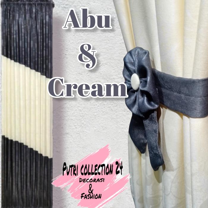 Gambar gorden jendela rumah minimalis model kupu-kupu - Abu-abu, 180cm dari GORDEN ASILA Kab. Bandung Tokopedia