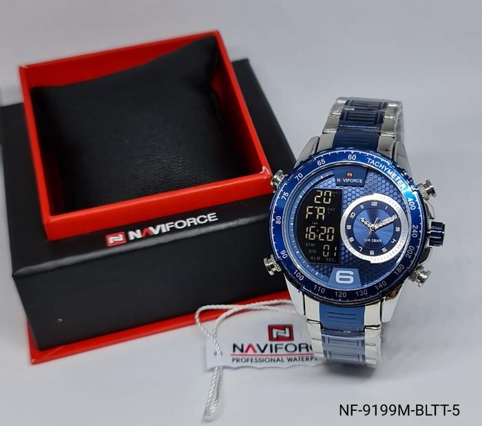 Gambar Jam tangan pria sport water resist NAVIFORCE NF 9199 ORIGINAL GARANSI - AA dari Zakky OQINOSTORE undefined Tokopedia