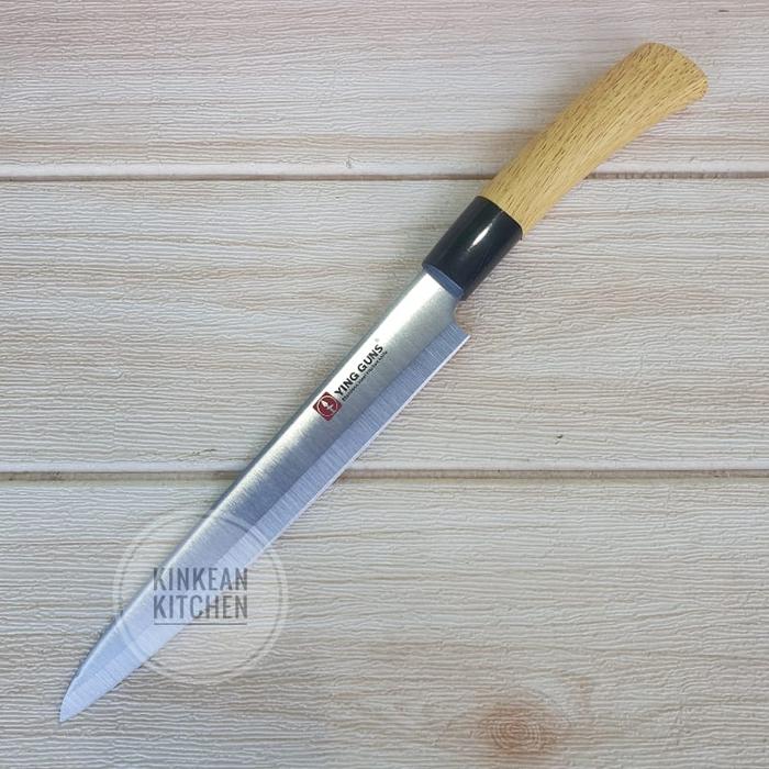 Gambar Pisau Dapur Ying Guns Gagang Kayu - Besar - YingGuns Tipis dari Kinkean undefined Tokopedia