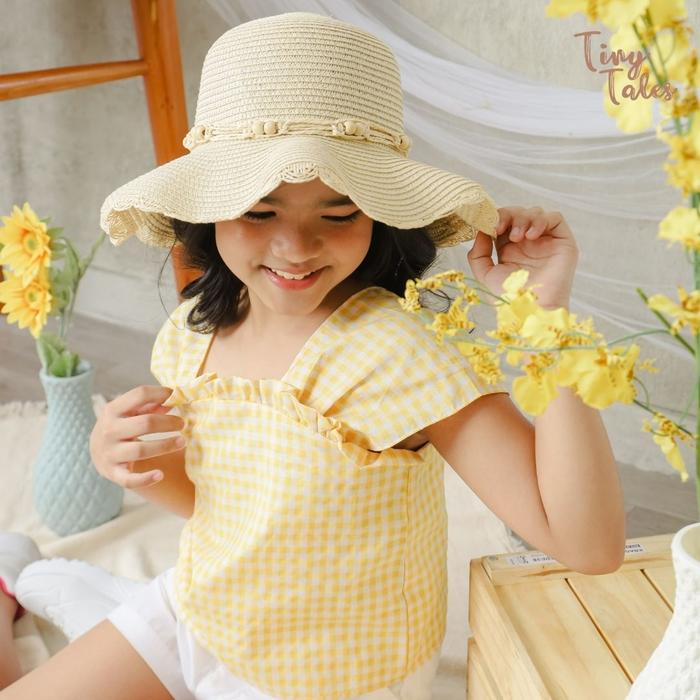Gambar Atasan Blouse Anak Perempuan Tiny Tales Irene Top 6 7 8 9 10 Tahun - M, Kuning dari TinyTales undefined Tokopedia