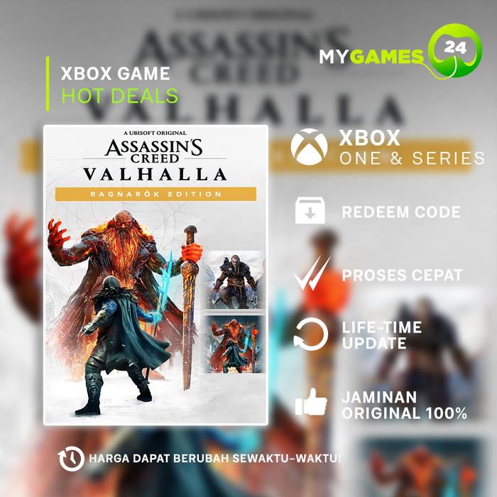Assassins Creed valhalla Ragnarok xbox one series X|S redeem Code DLC  Ragnarok