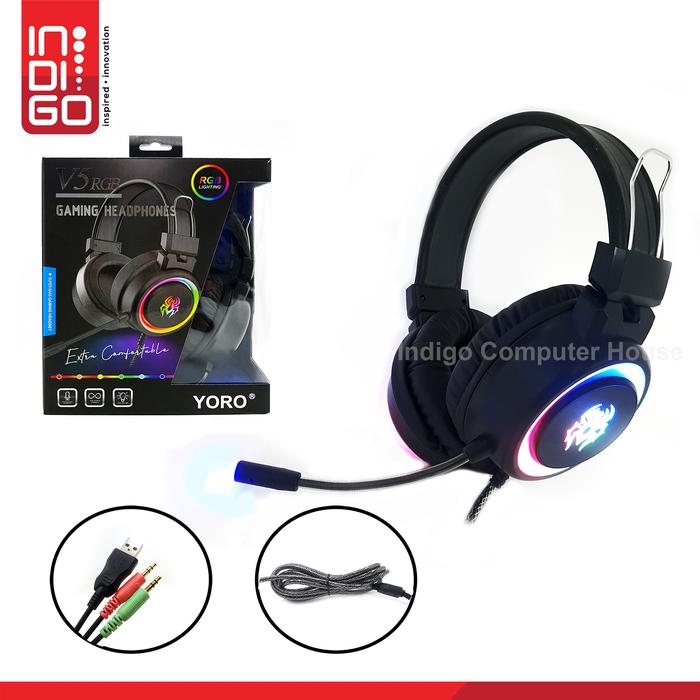 Jual Headset Gaming Yoro V5 RGB 