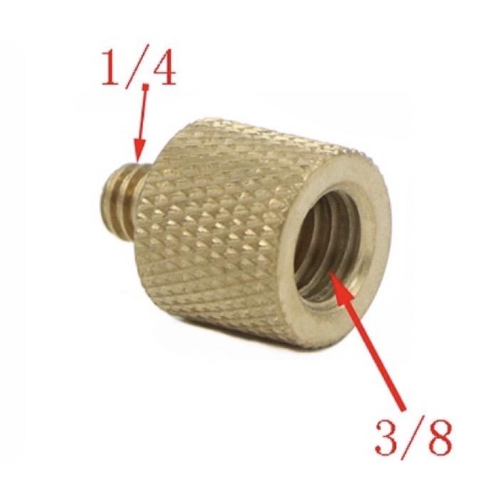 Gambar Adapter screw baut set 1/4” to 3/8” + 3/8” to 1/4” kuningan - 3/8"-1/4" dari ECLIPS WERK undefined Tokopedia