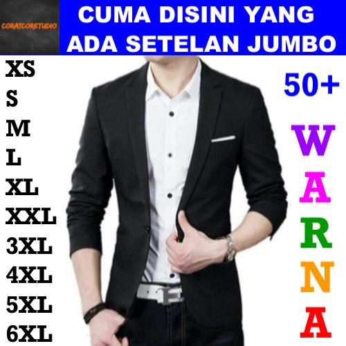 Gambar Setelan Jas Pria Blazer Cowok HITAM POLOS KANCING 2 Celana Rompi Dasi - HITAM PUTIH K1, XS dari CORATCORETUDIO SHOP undefined Tokopedia