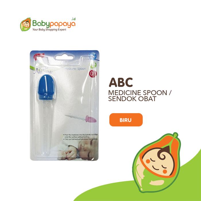 Gambar ABC Medicine Spoon / Sendok Obat - Biru dari Babypapayaid undefined Tokopedia