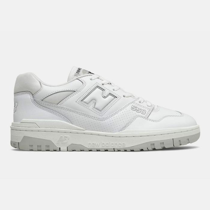 New Balance 550 White Grey Classic Leather Original Resmi