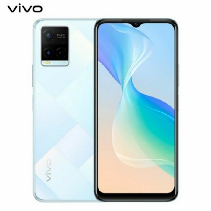 Gambar VIVO Y21 4/64GB/ Y21A GARANSI RESMI VIVO INDONESIA 1 TAHUN NEW Black - Diamon Glow dari Hendri Celular undefined Tokopedia