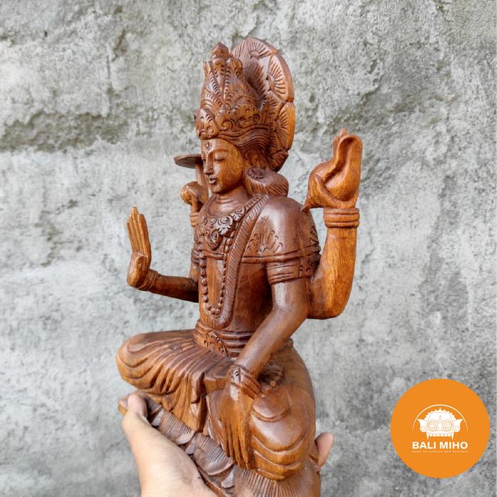 Gambar Patung Dewa Narayana - Patung Dewa Wisnu - Visnu - Cokelat dari Bali Miho undefined Tokopedia