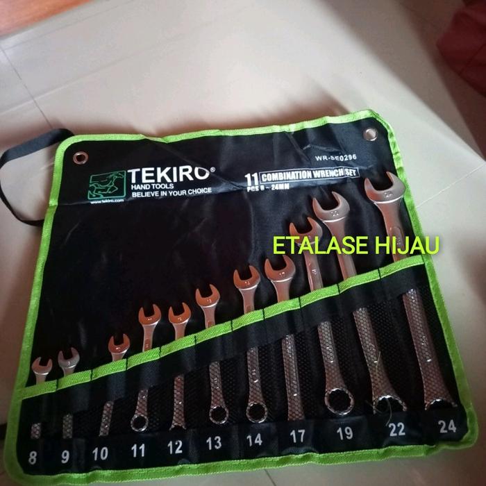 Gambar Tekiro Handtools Hand Tool Kunci Set Ring Pas ORIGINAL Tahan Karat dari Etalase Hijau undefined Tokopedia