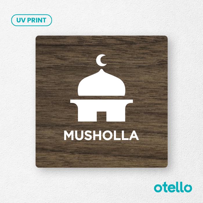 Gambar Signage Musholla Sign Board Kayu Label Papan Nama Masjid Mushola Plang - Persegi, 15 cm dari Otello Studio undefined Tokopedia