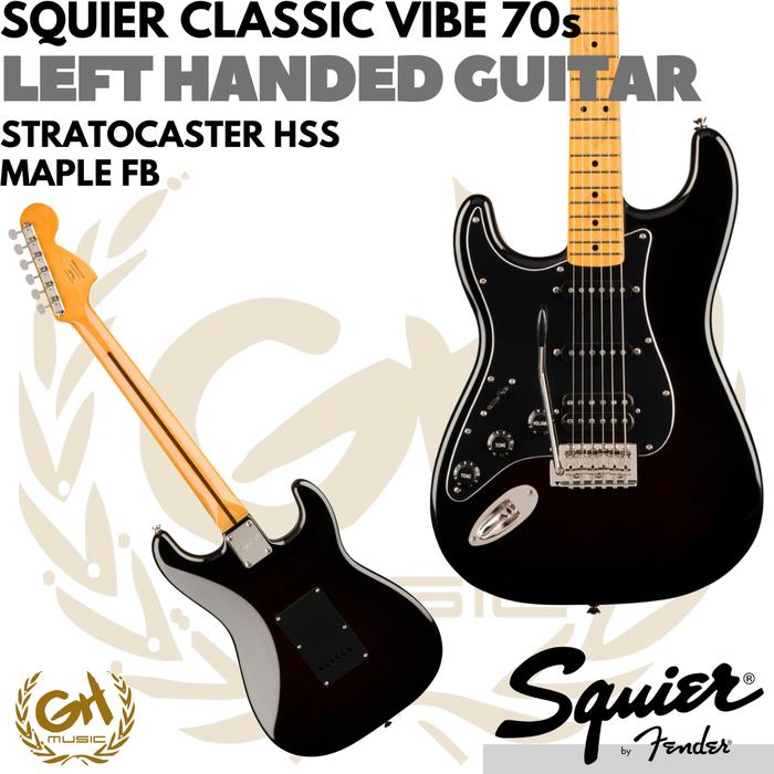Gambar Squier Classic Vibe 70s Stratocaster HSS Electric Guitar - GITAR KIDAL - BLACK dari GH Music Store undefined Tokopedia