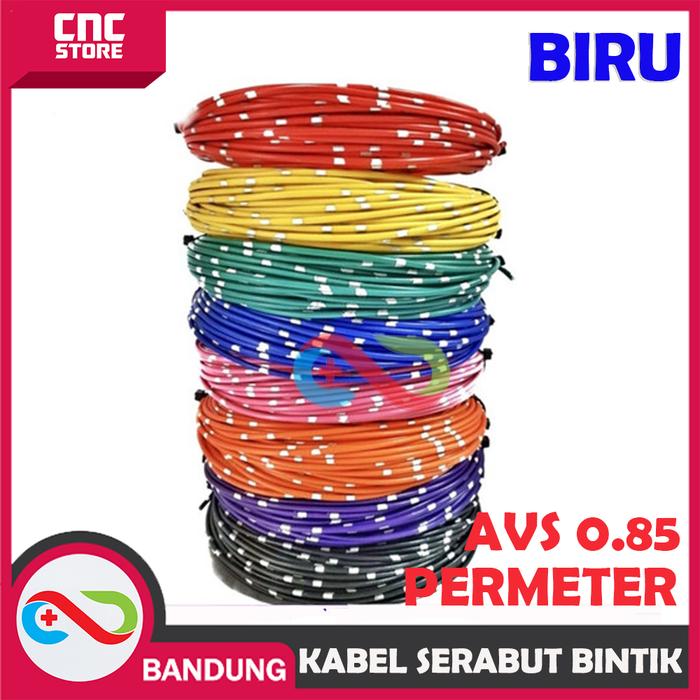 Gambar KABEL BINTIK SERABUT TEMBAGA OTOMOTIF STANDARD JEPANG - AVSS 0.85 - Biru dari CNC STORE BANDUNG undefined Tokopedia