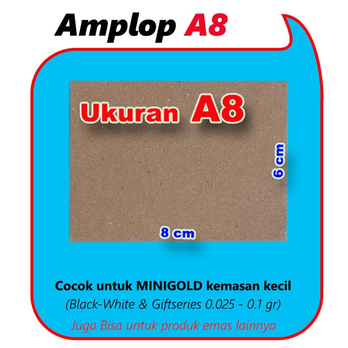 Gambar Tambahan Faktur Kosongan dan Amplop A7 A8 untuk Produk Logam Mulia - Amplop A8 dari Toko de Araa undefined Tokopedia