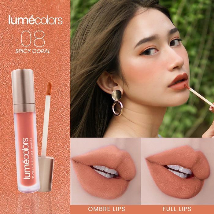 Gambar Lumecolors Lip Cheek Mousse Eyeshadow Blushon Cream Stik Warna Nude - Spicy Coral dari Lumecolors Beauty Cosmetics undefined Tokopedia