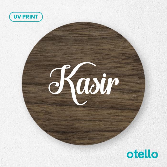 Gambar Signage Kasir Sign Board Cashier Label Tempel Stiker Kafe Restoran - Bulat, 15 cm dari Otello Studio undefined Tokopedia