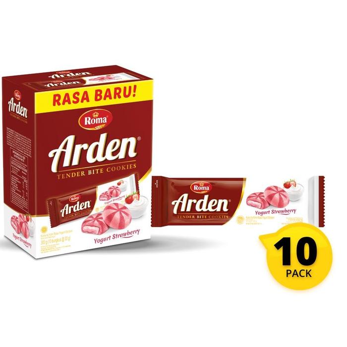 Gambar Roma Arden Yogurt Strawberry Box [ 10 x 30 Gr] dari Toko sembako Gaol undefined Tokopedia