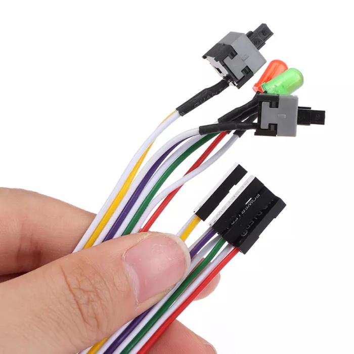 Gambar Kabel power reset komputer desktop pc motherboard cpu switch on off - Full Set dari Honey Computer undefined Tokopedia