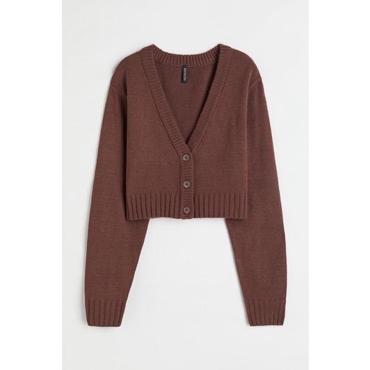 Jual H\u0026M Short Crop Cardigan - Knit 