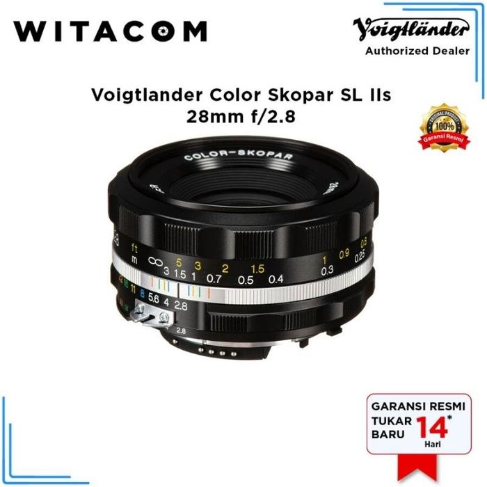 Gambar Voigtlander 28mm f/2.8 Color Skopar SL IIs for Nikon Camera - Black Rim dari Witacom undefined Tokopedia