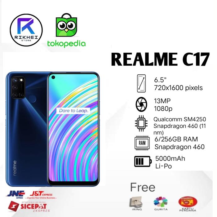 Gambar REALME C17 6/256GB RAM 6GB MEMORI 256GB GARANSI RESMI - Biru dari rikhei-store undefined Tokopedia