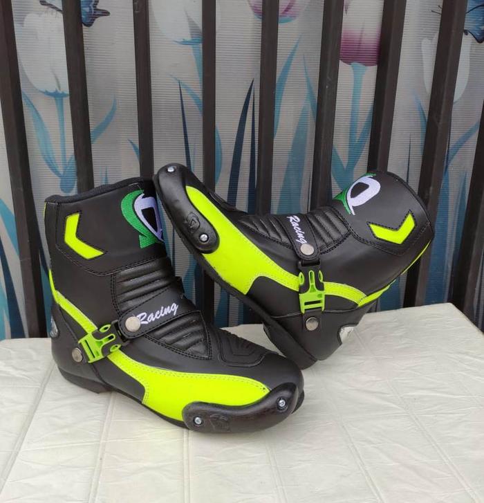 Jual Sepatu Motor Touring Biker Pria Boots Drag Race Sepatu Balap